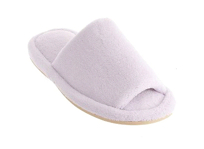 open toe memory foam slippers