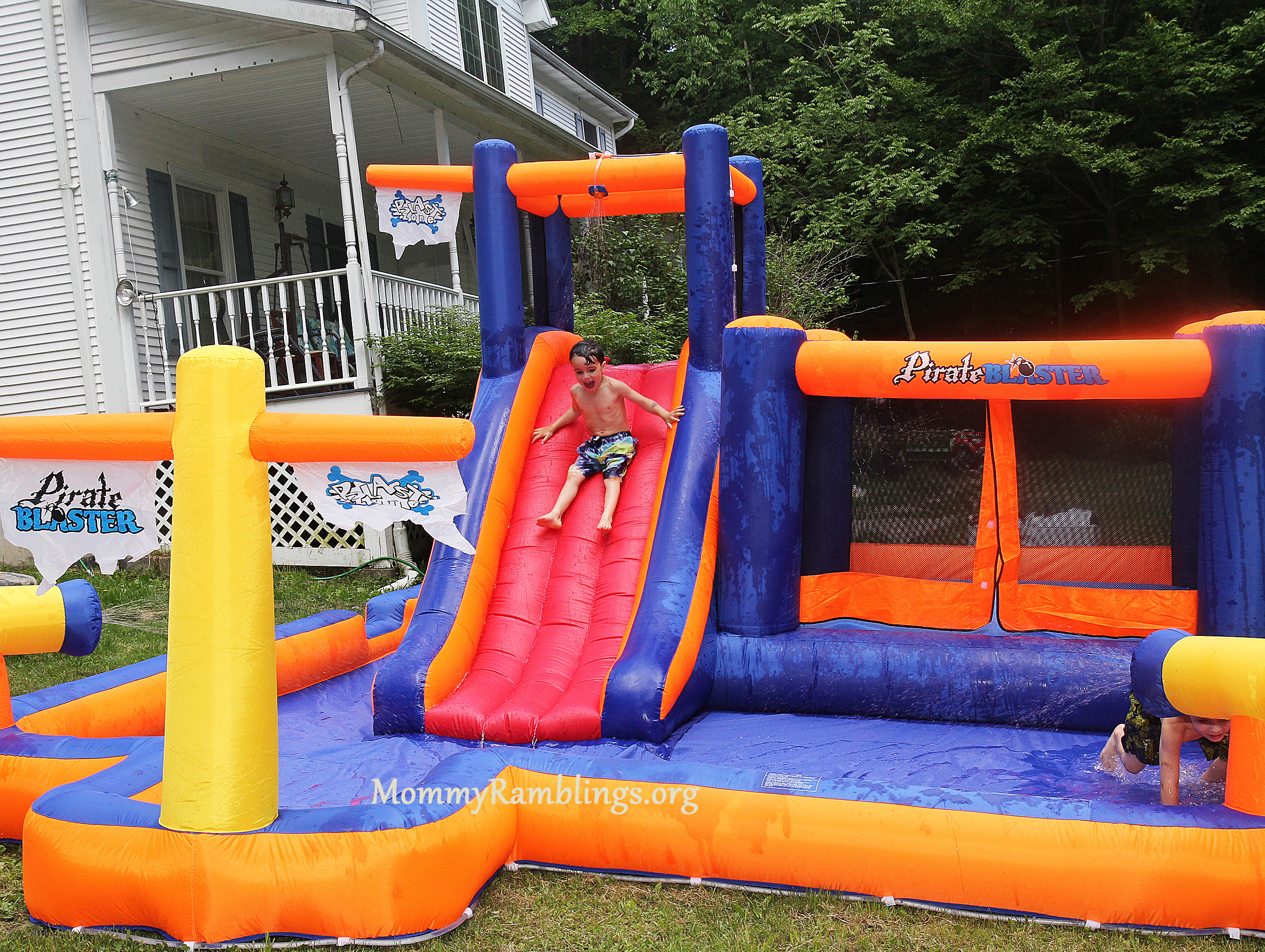 blast zone pirate's bay inflatable